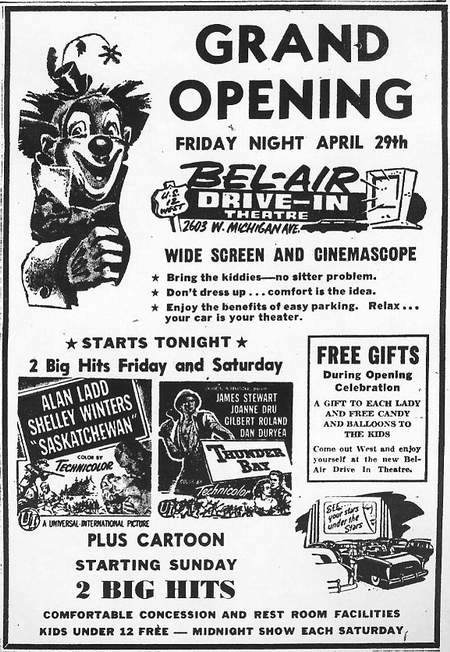 Bel Air Drive-In Theatre - OLD AD FROM RON GROSS
